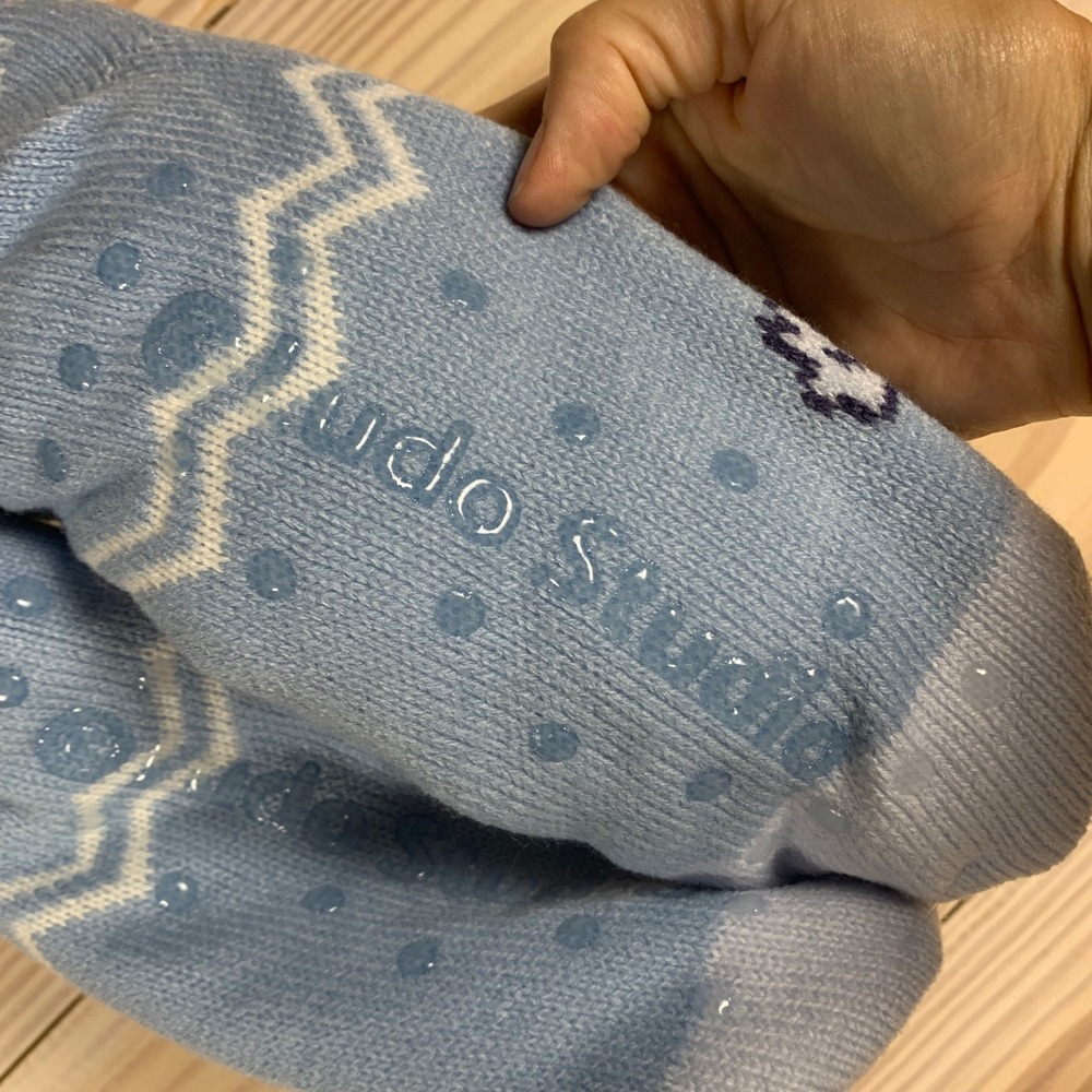 Bluey Slipper Socks Unisex‎ OS Blue Knit Sherpa Lined Non-Slip Gripping Cartoon - Picture 5 of 9